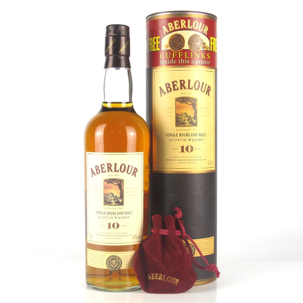Aberlour 10 Year Old 1990s / Including Cufflinks