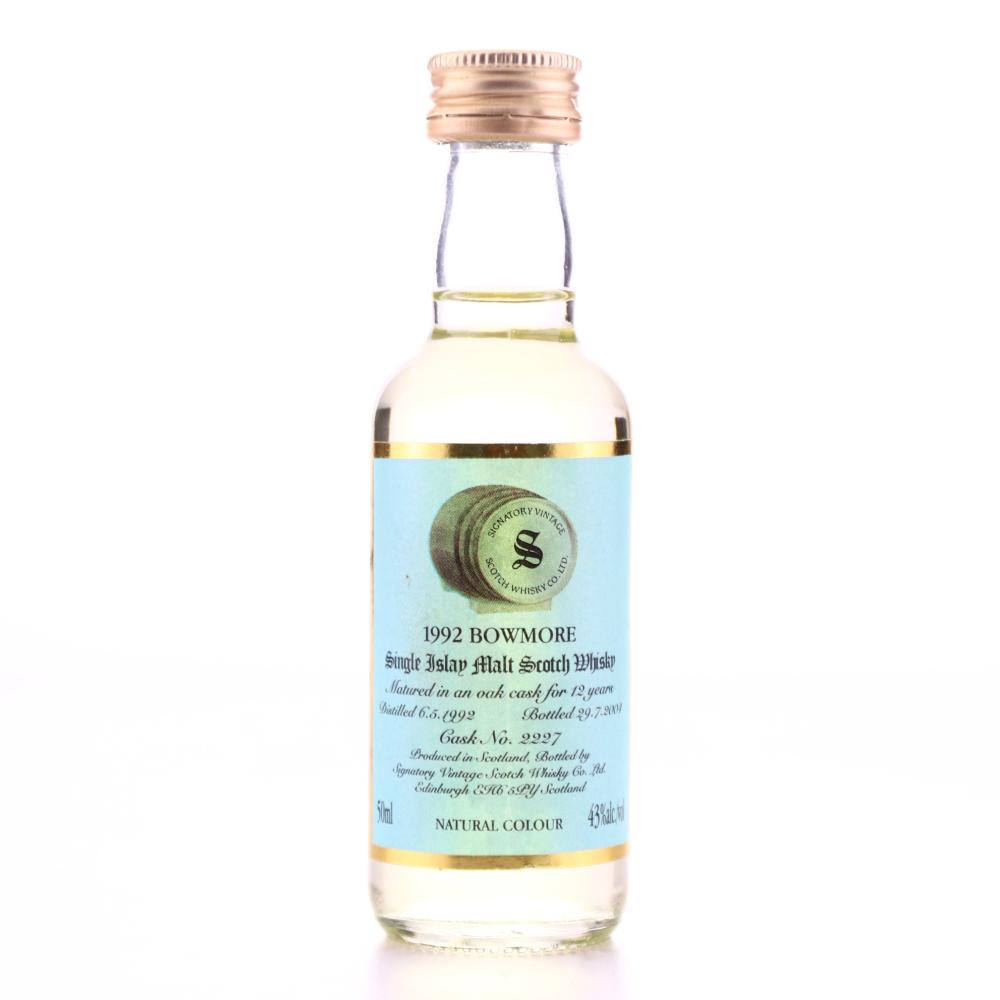 Bowmore 1992 Signatory Vintage 12 Year Old Miniature