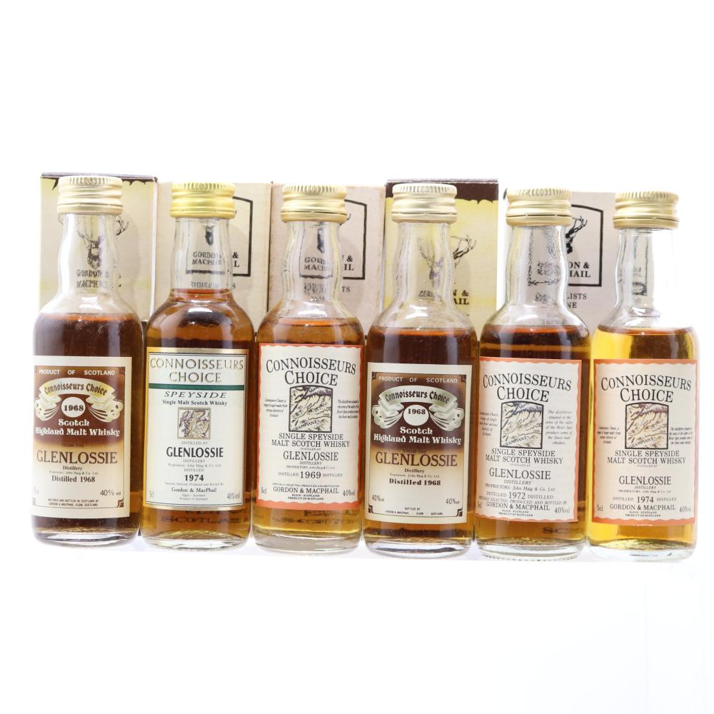 Glenlossie Gordon and MacPhail Miniatures x 6