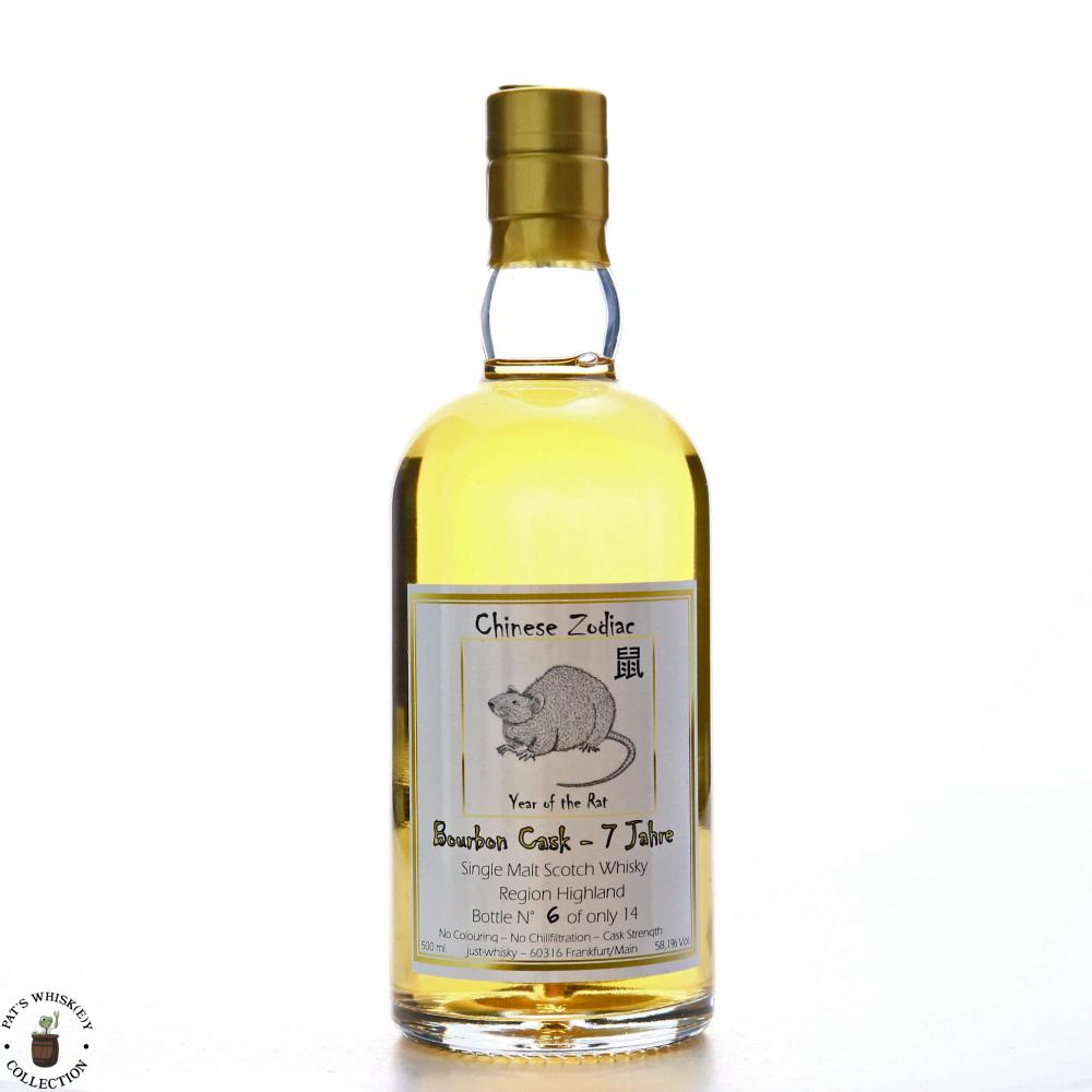Highland Single Malt 7 Year Old Just-Whisky Chinese Zodiac 50cl / Year of the Rat