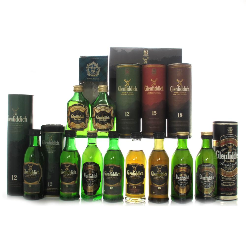 Glenfiddich Miniature Selection x 10