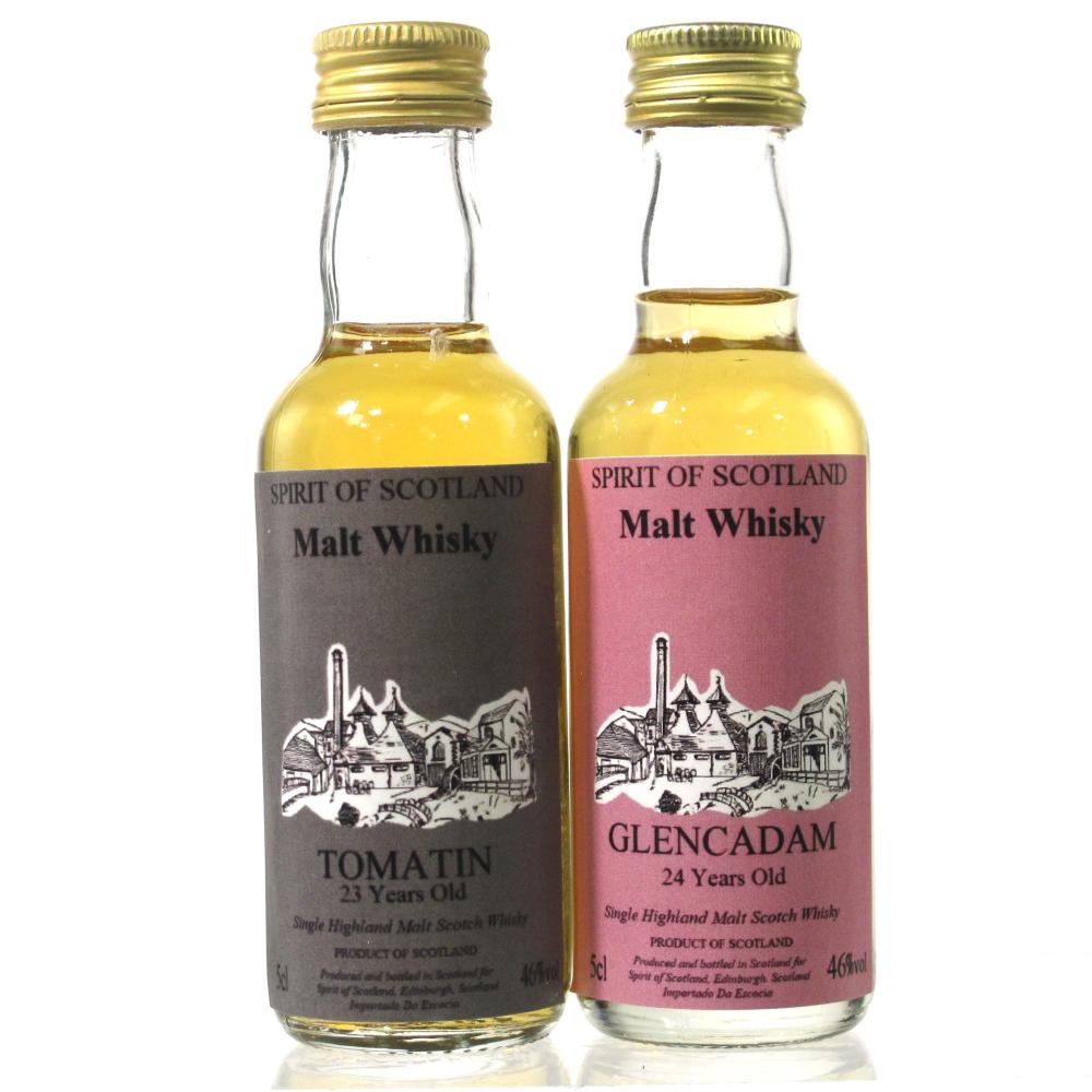 Tomatin 23 Year Old & Glencadam 24 Years Old Spirit of Scotland Miniature 2 x 5cl