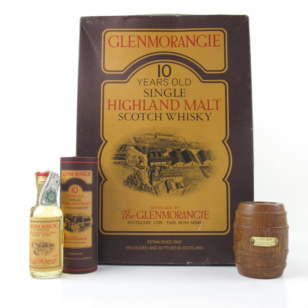 Glenmorangie 10 Year Old Gift Pack / Includes Miniature and Paperweight