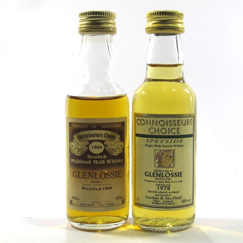 Glenlossie Gordon and MacPhail Miniatures x 2
