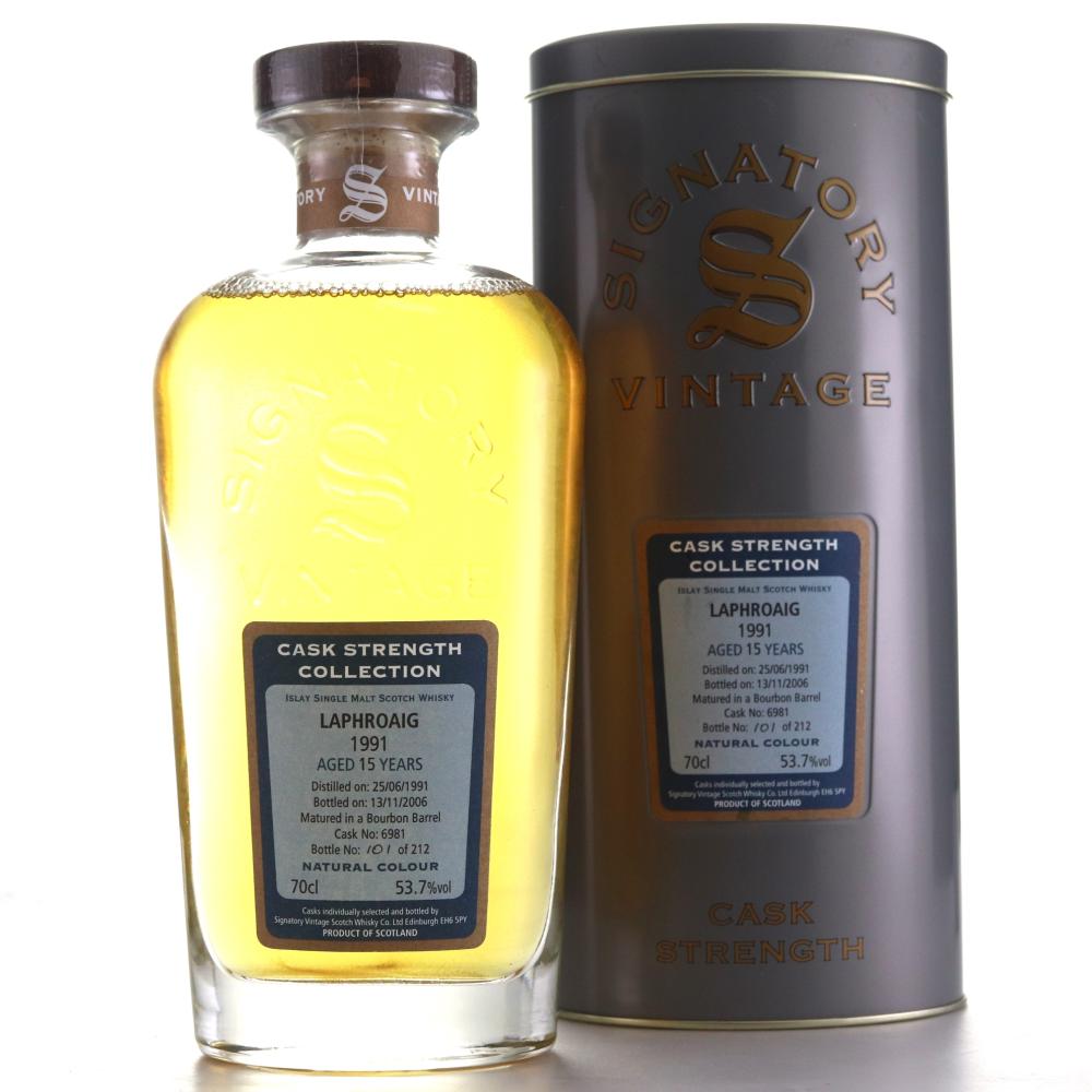 Laphroaig 1991 Signatory Vintage 15 Year Old Cask Strength