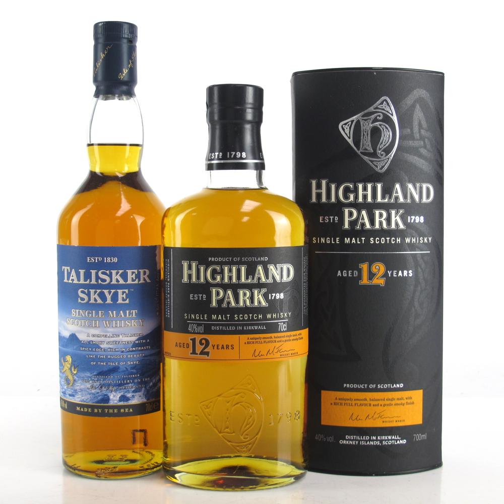 Highland Park 12 Year Old and Talisker Skye