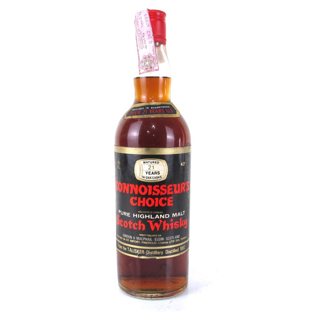 Talisker 1952 Gordon and MacPhail 21 Year Old / Pinerolo Import