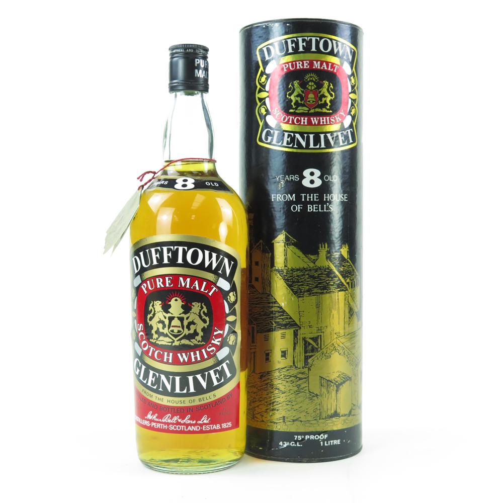 Dufftown Glenlivet 8 Year Old 1 Litre 1970s