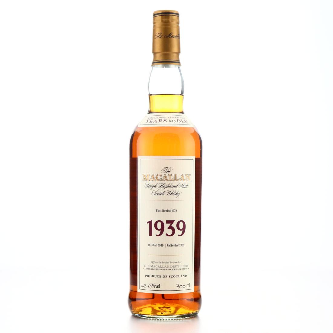 Image for Macallan 1939 Fine and Rare 40 Year Old / One of 58 Bottles