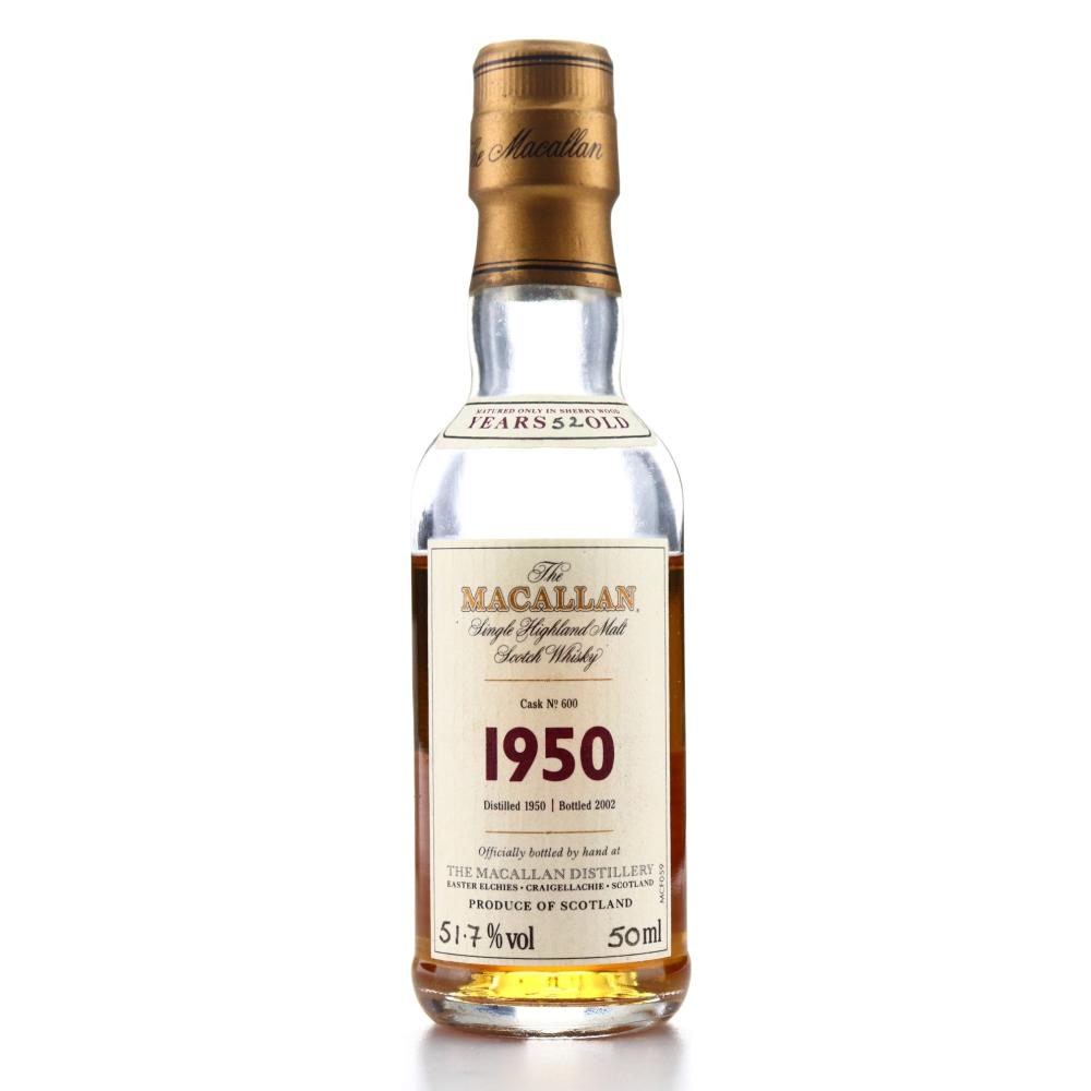 Macallan 1950 Fine and Rare 52 Year Old #600 Miniature 