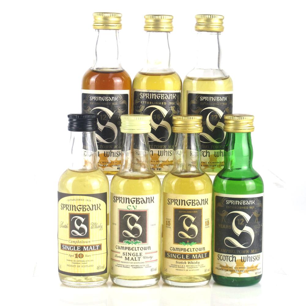 Springbank 1980s/1990s Miniature Selection 7 x 5cl