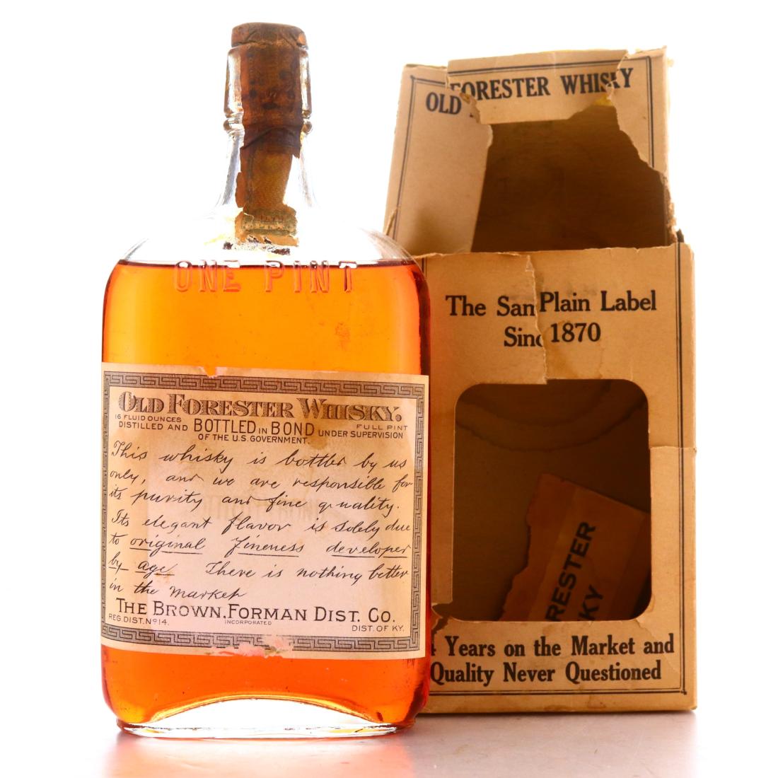 Old Forester 1917 Bottled in Bond Bourbon / Prohibition Era Bottling