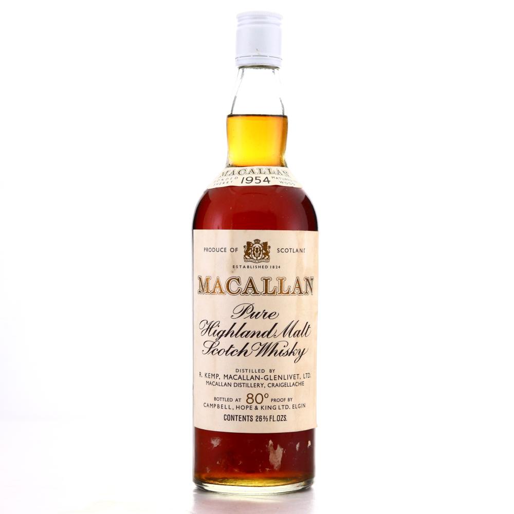 Macallan 1954 Campbell, Hope and King 80 Proof​
