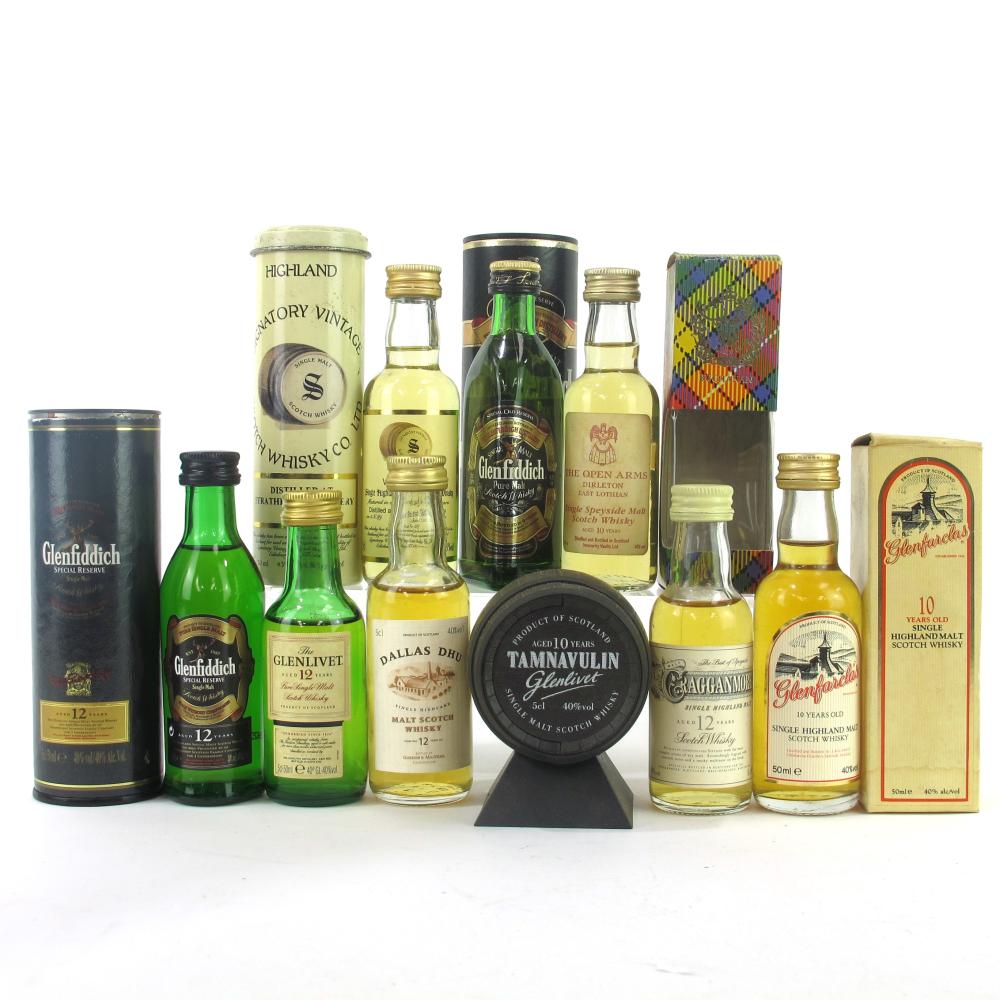 Speyside Miniature Selection 9 x 5cl / includes Dallas Dhu 12 Year Old