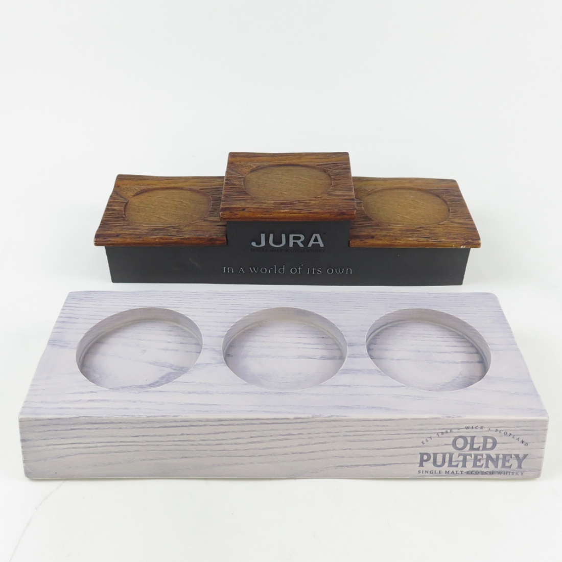 Old Pulteney and Jura Plinths