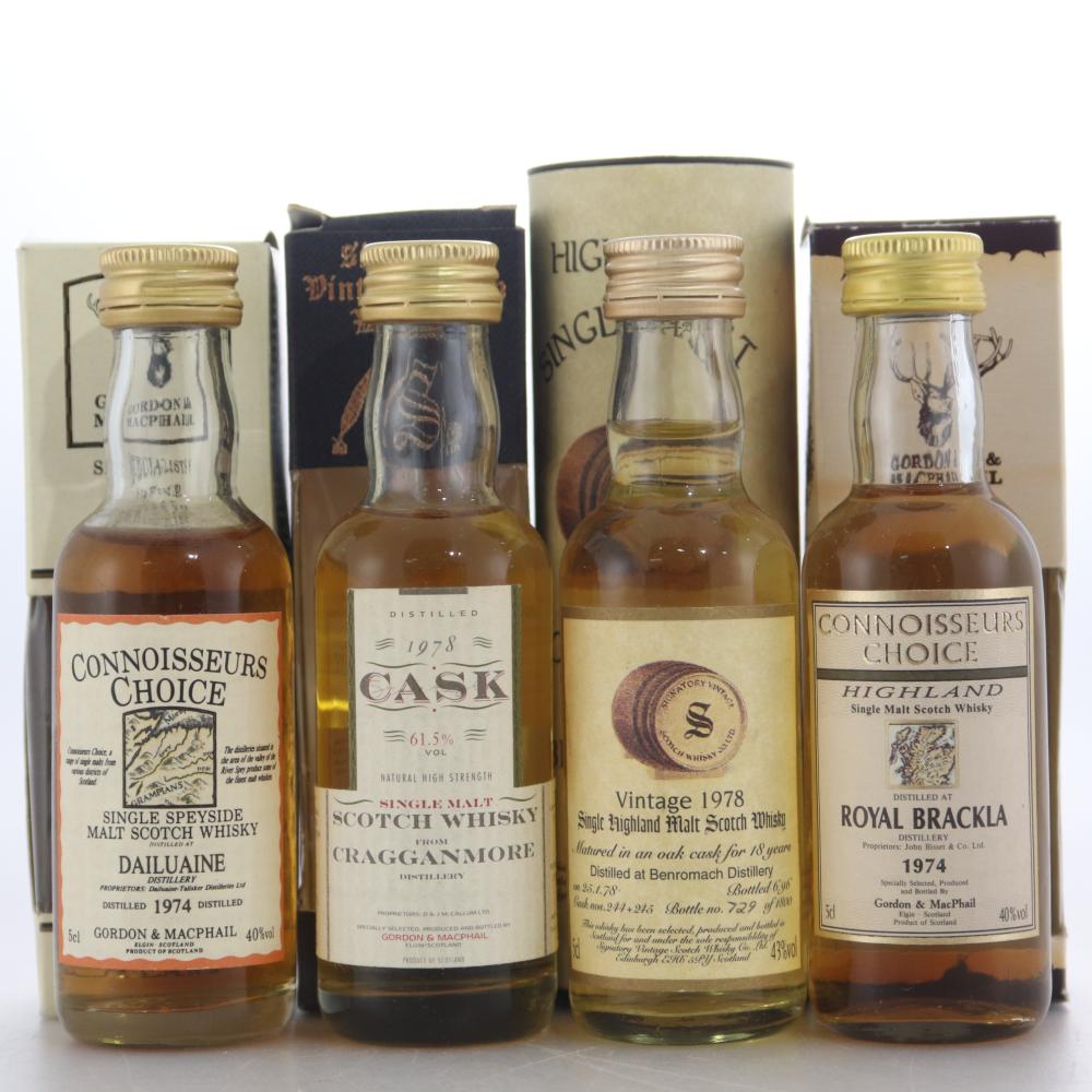 Single Malt Miniatures x 4 
