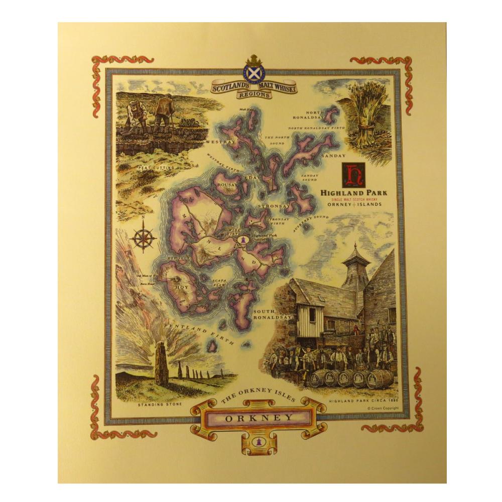 Highland Park Scotland's Malt Whisky Regions / Orkney Print