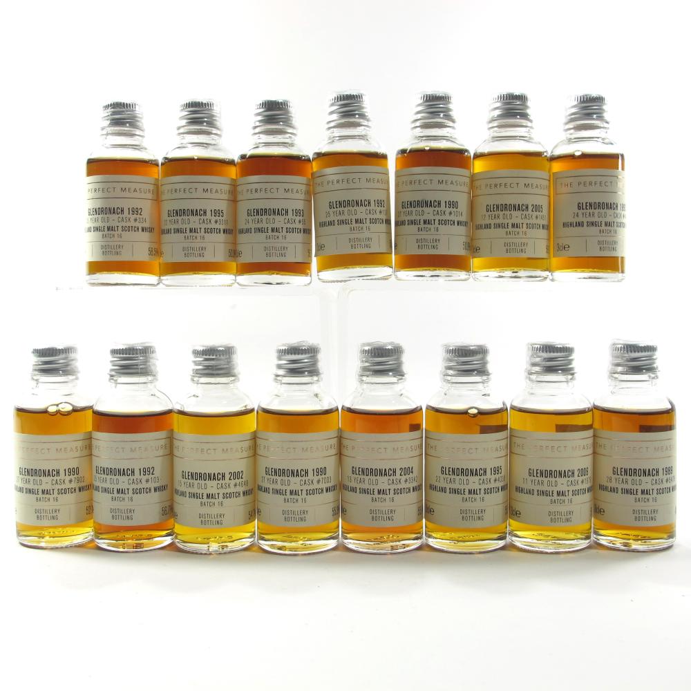 Glendronach Single Cask Batch #16 Miniatures 15 x 3cl
