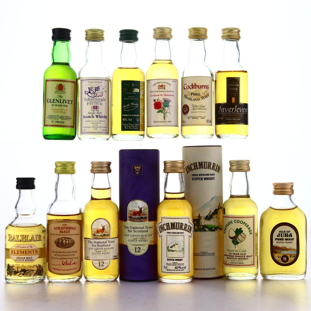 Single Malt Miniatures x 12 