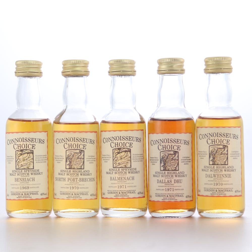 Gordon and MacPhail Miniatures x 5 / includes North Port-Brechin