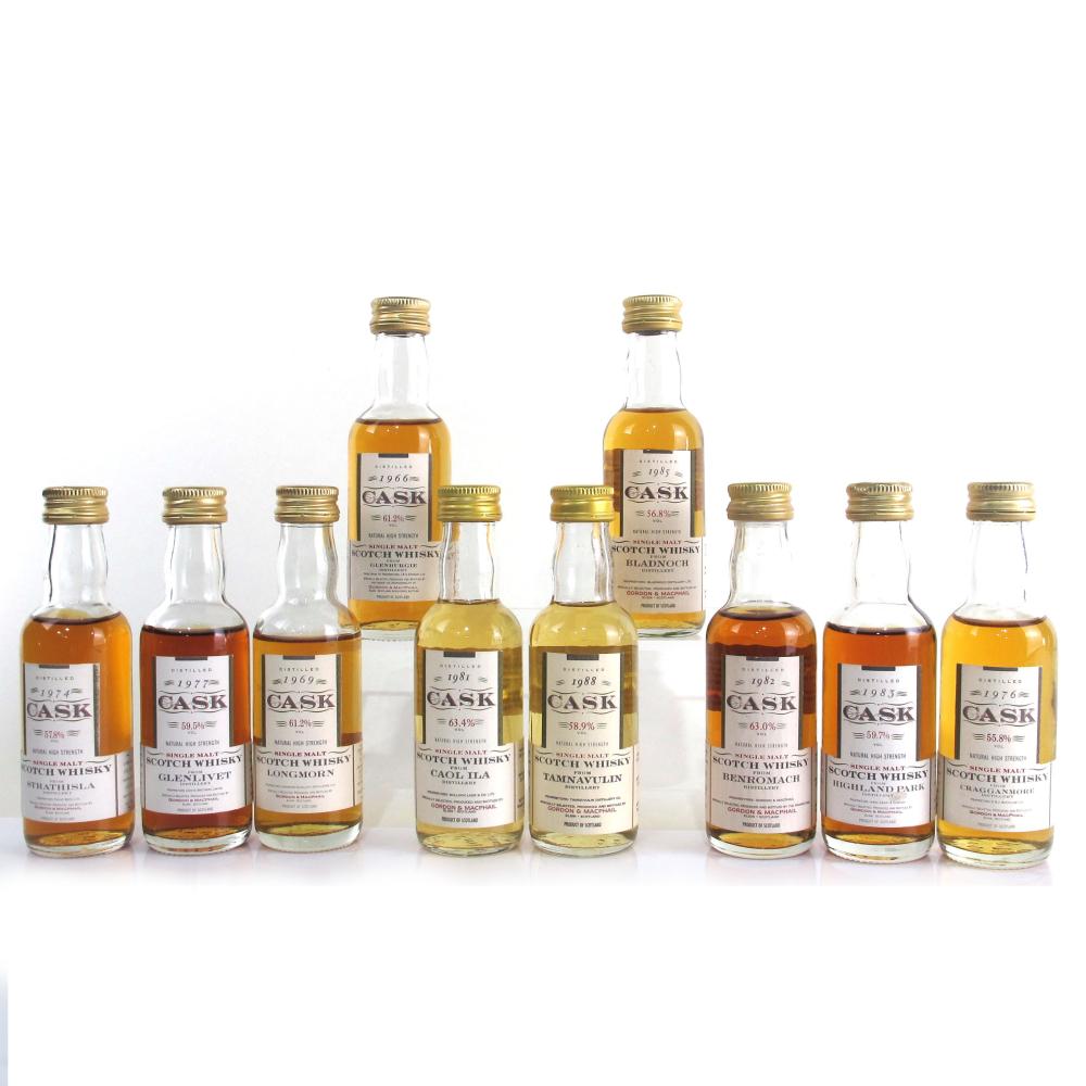Gordon and MacPhail Cask Strength Miniature Selection 10 x 5cl
