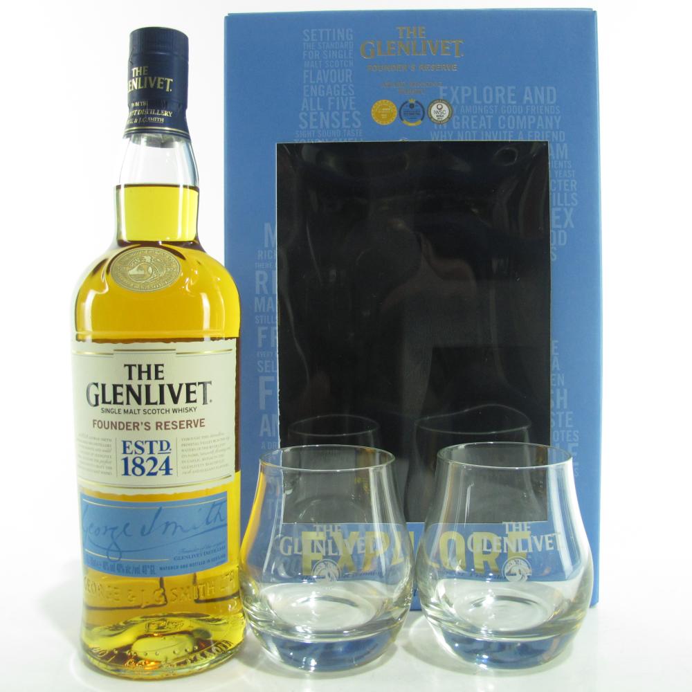Glenlivet Founder's Reserve / with 2 x Glasses