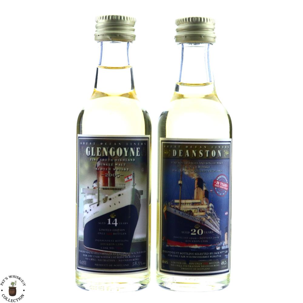 Deanston & Glengoyne Jack Wiebers Great Ocean Liners Miniature x 2
