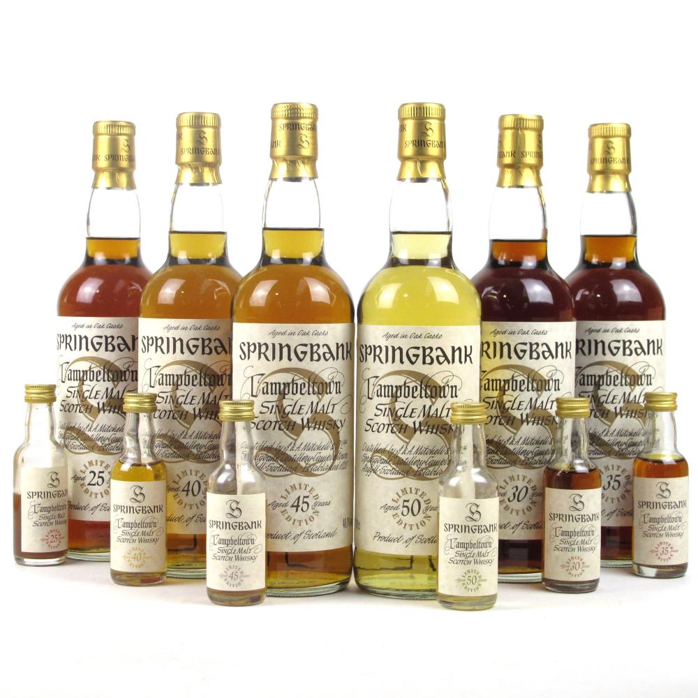 Springbank Millennium  Collection including Miniatures 6 x 70cl and 6 x 5cl
