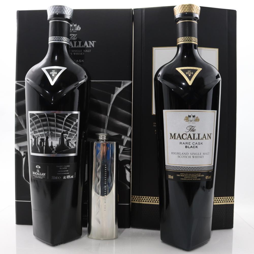 Macallan Rare Cask Black & Limited Edition 2 x 70cl / including Flask