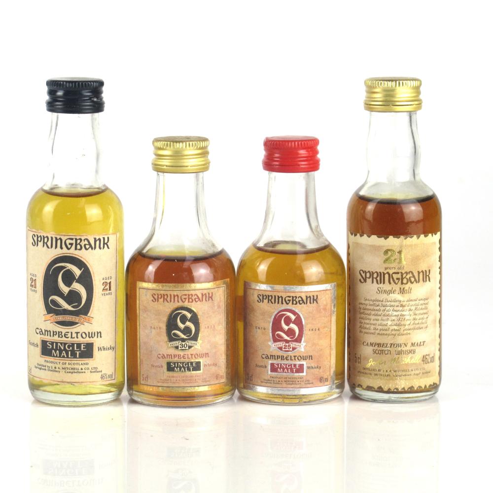 Springbank Miniature Selection 4 x 5cl / Including 30 Year Old