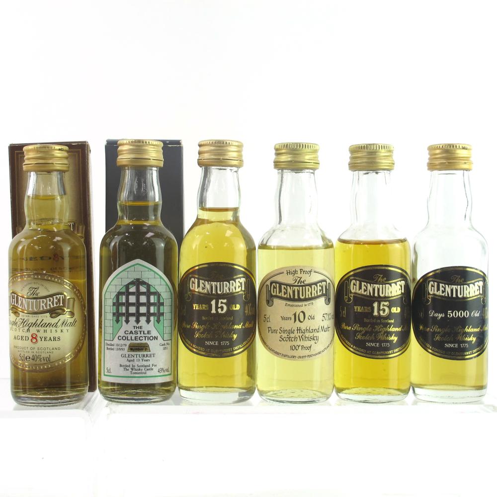 Glenturret Miniature Selection 6 x 5cl / Including 1979
