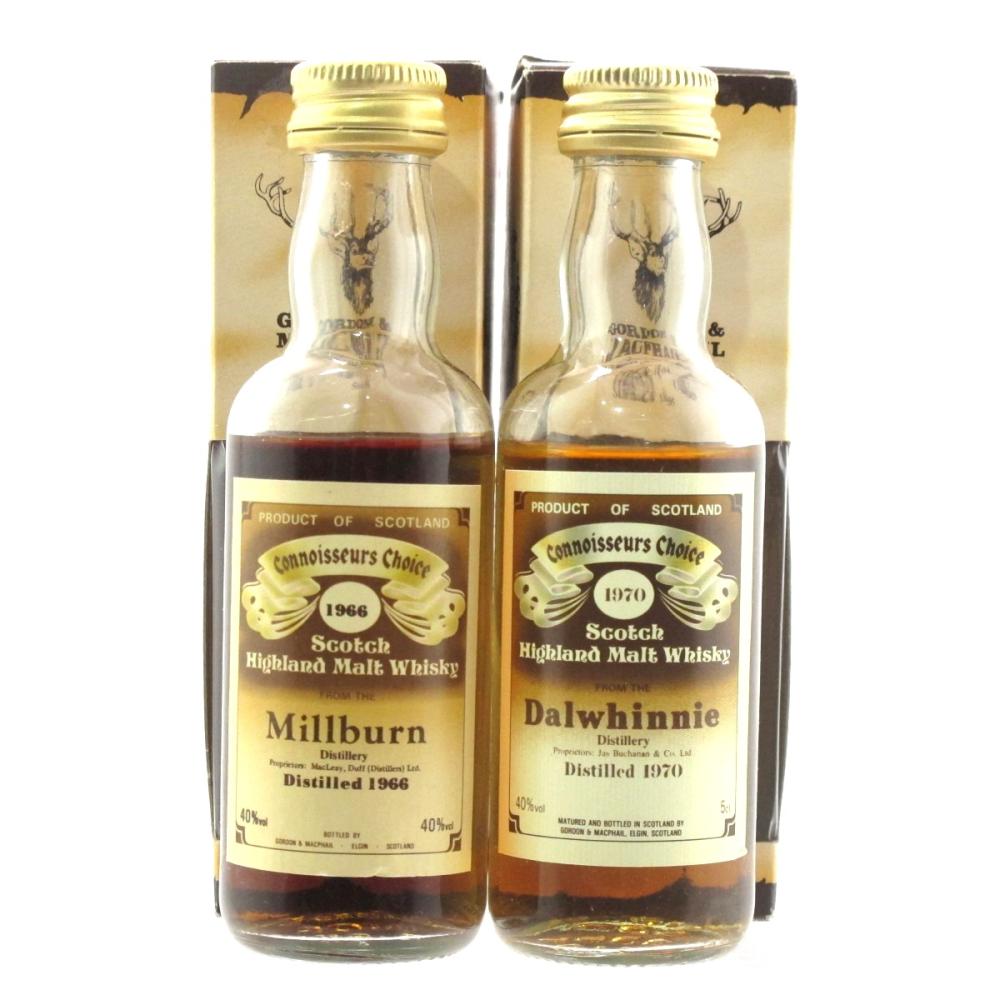 Millburn 1966 & Dalwhinnie 1970 Gordon and MacPhail Miniatures 2 x 5cl