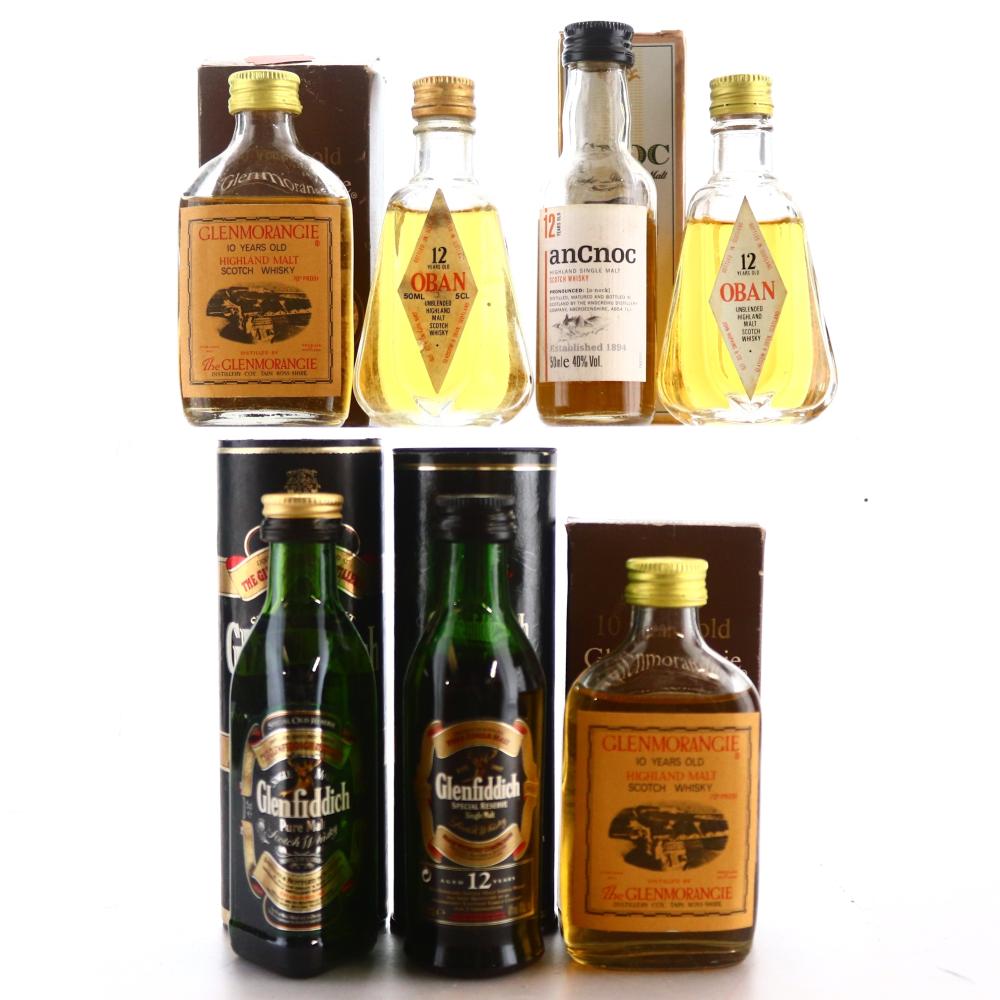 Single Malt Whisky Miniatures x 7