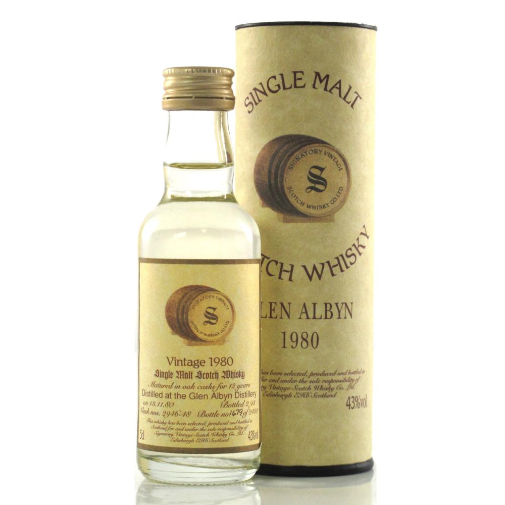 Glen Albyn 1980 Signatory Vintage 12 Year Old Miniature 5cl