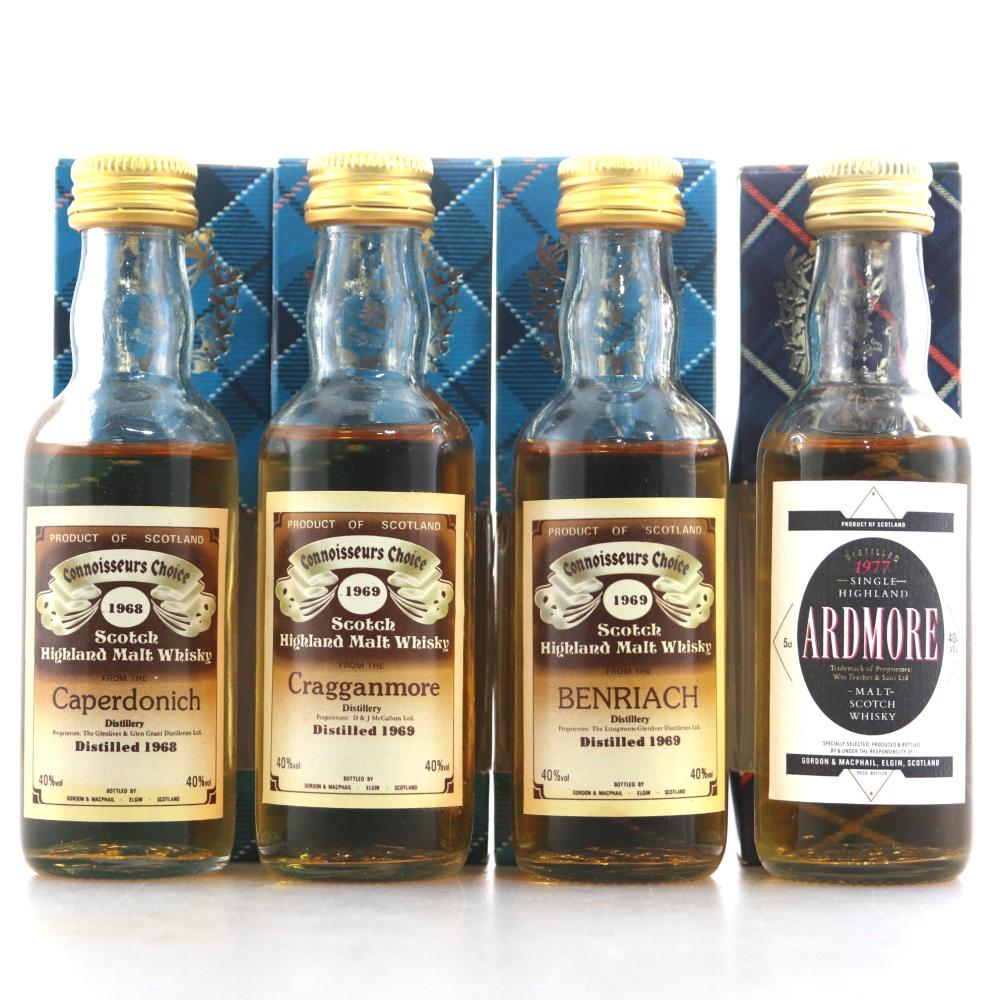 Gordon and MacPhail Miniatures x 4 / includes Caperdonich 1968