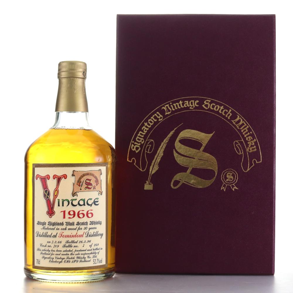 Tomintoul 1966 Signatory Vintage 30 Year Old / Bottle No.1