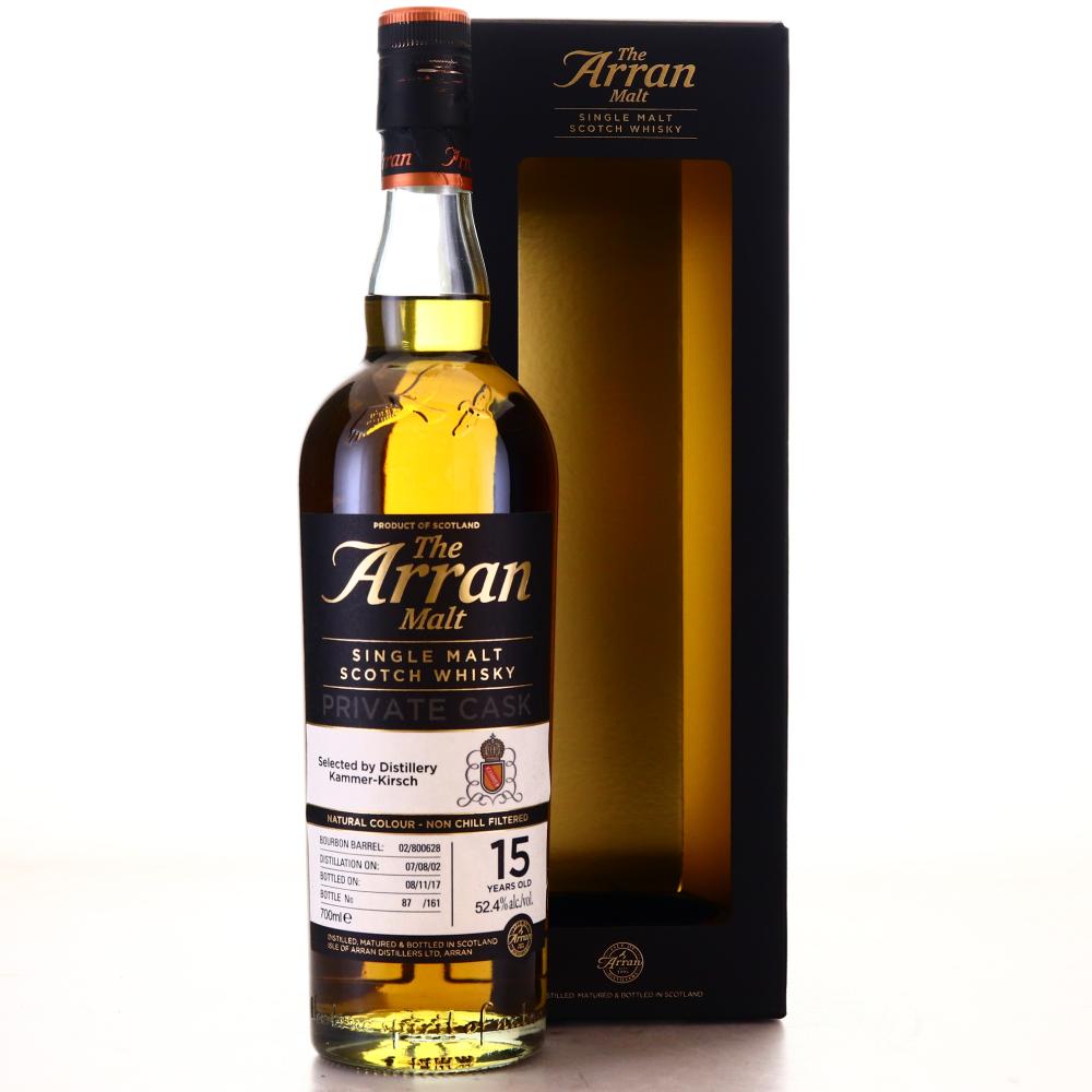 Arran 2002 Single Bourbon Cask 15 Year Old #800628 / Kammer-Kirsch