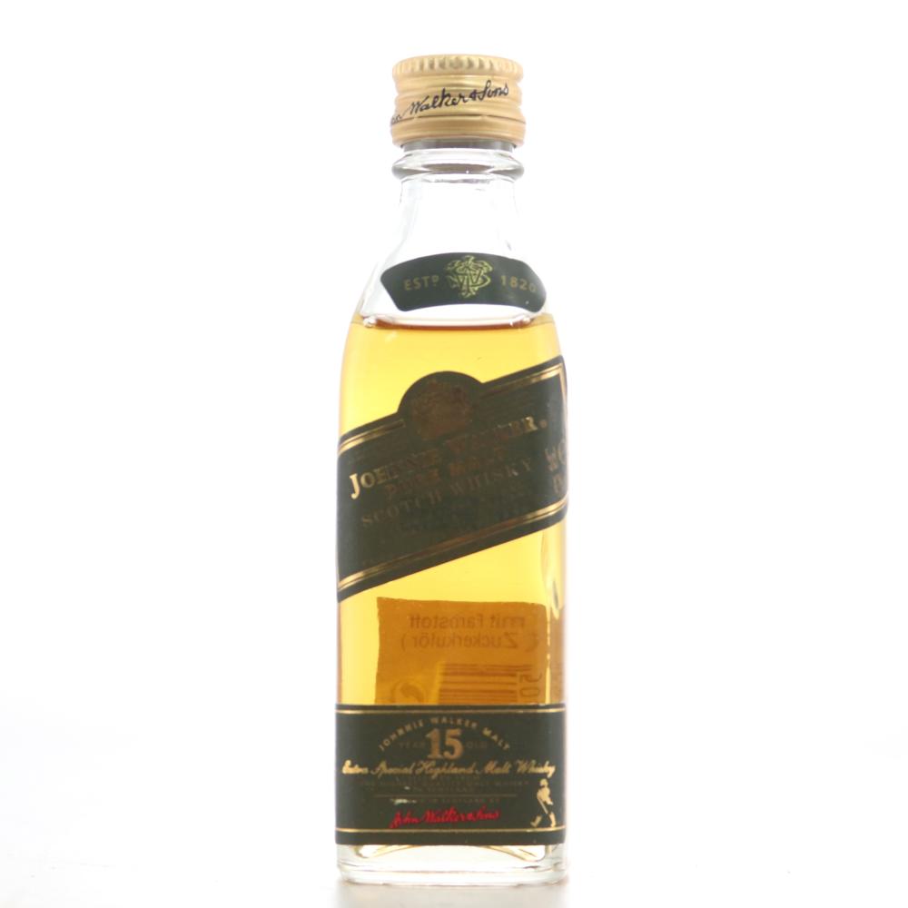 Johnnie Walker 15 Year Old Pure Malt Miniature 5cl / Green Label
