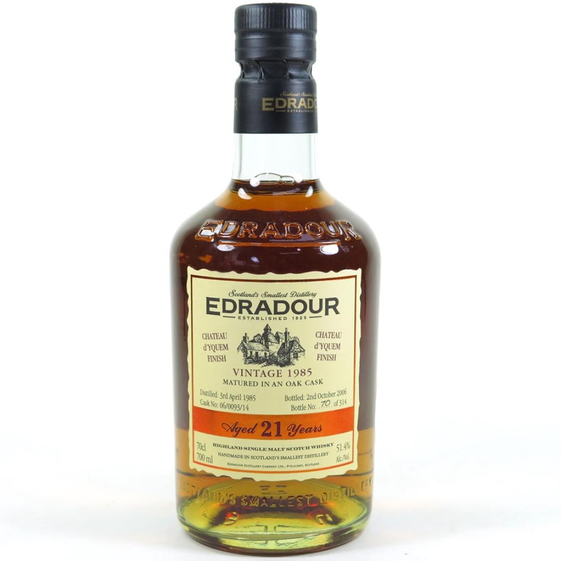 Edradour 1985 Straight From The Cask Chateau d'Yquem Finish 21 Year Old
