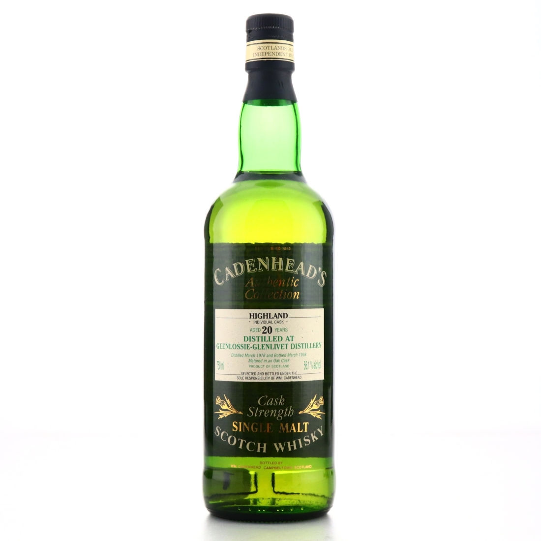 Glenlossie 1978 Cadenhead's 20 Year Old 75cl / US Import