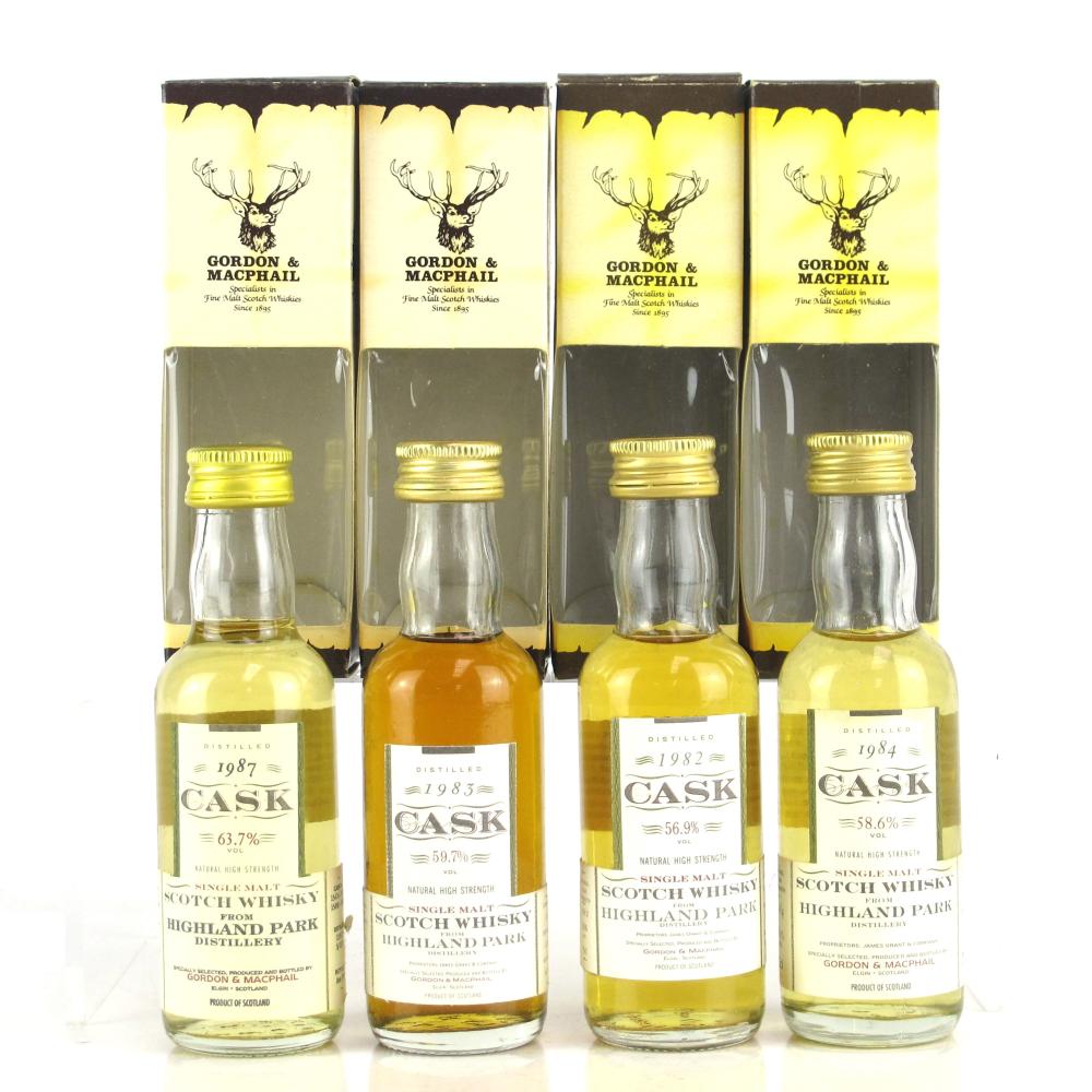 Highland Park Gordon and MacPhail Cask Strength Miniatures 4 x 5cl