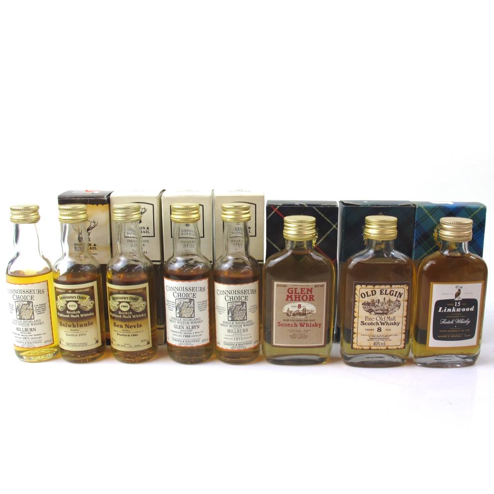 Gordon and MacPhail Miniature Collection 8 x 5cl Including Closed Distilleries