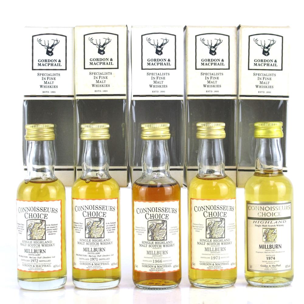 Millburn Gordon and MacPhail Miniatures 5 x 5cl