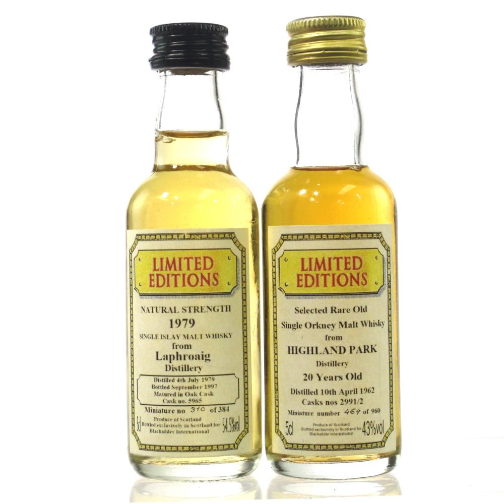 Laphroaig 1979 & Highland Park 1962 Blackadder Miniature 2 x 5cl