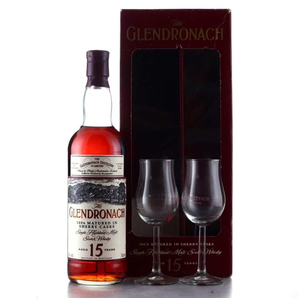 Glendronach 15 Year Old Sherry Casks 1990s Gift Pack
