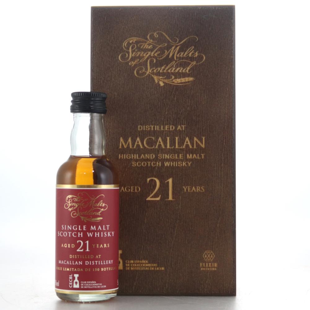 Macallan 21 Year Old Single Malts of Scotland Miniature 