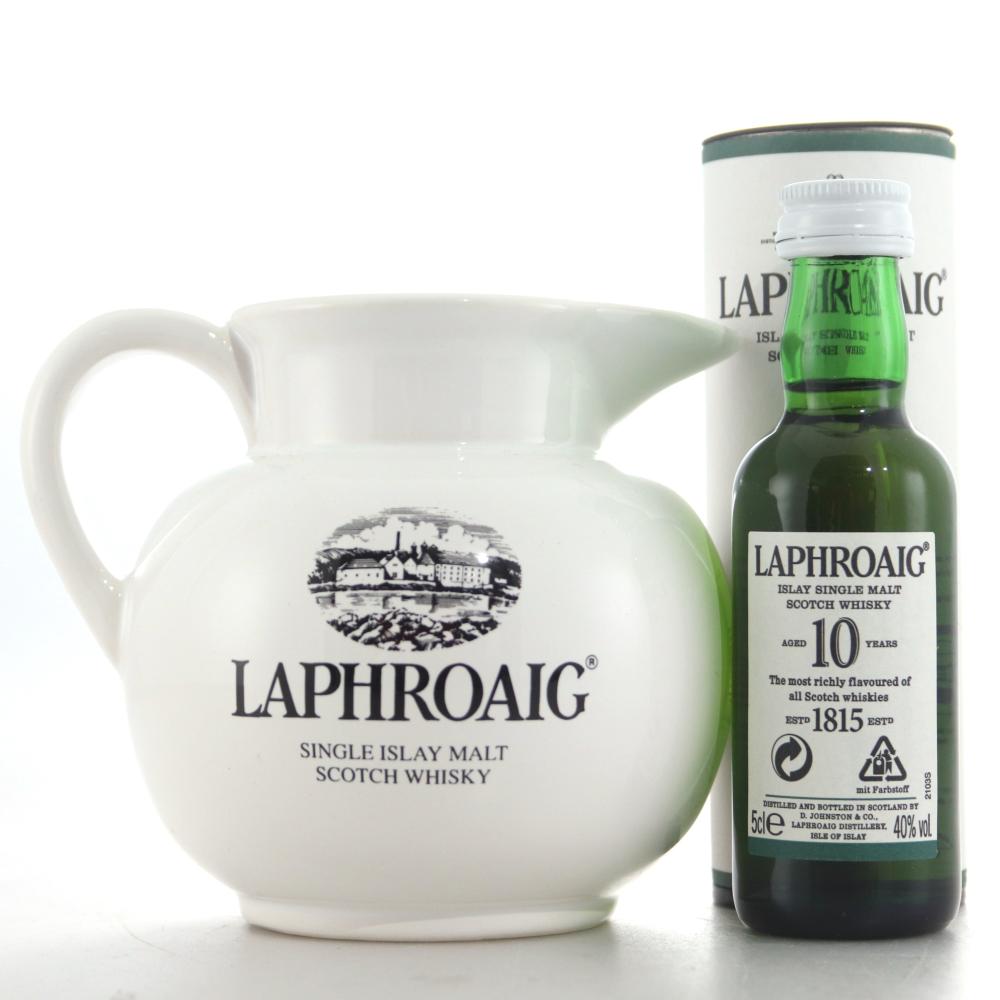 Laphroaig 10 Year Old Miniature 5cl / with Jug