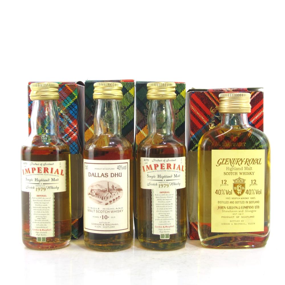 Gordon and MacPhail Closed Distillery Miniatures x 4