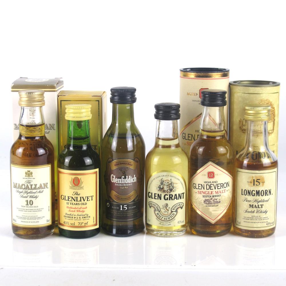 Miscellaneous Speyside Single Malt Miniature Selection 6 x 5cl / Including Macallan 10