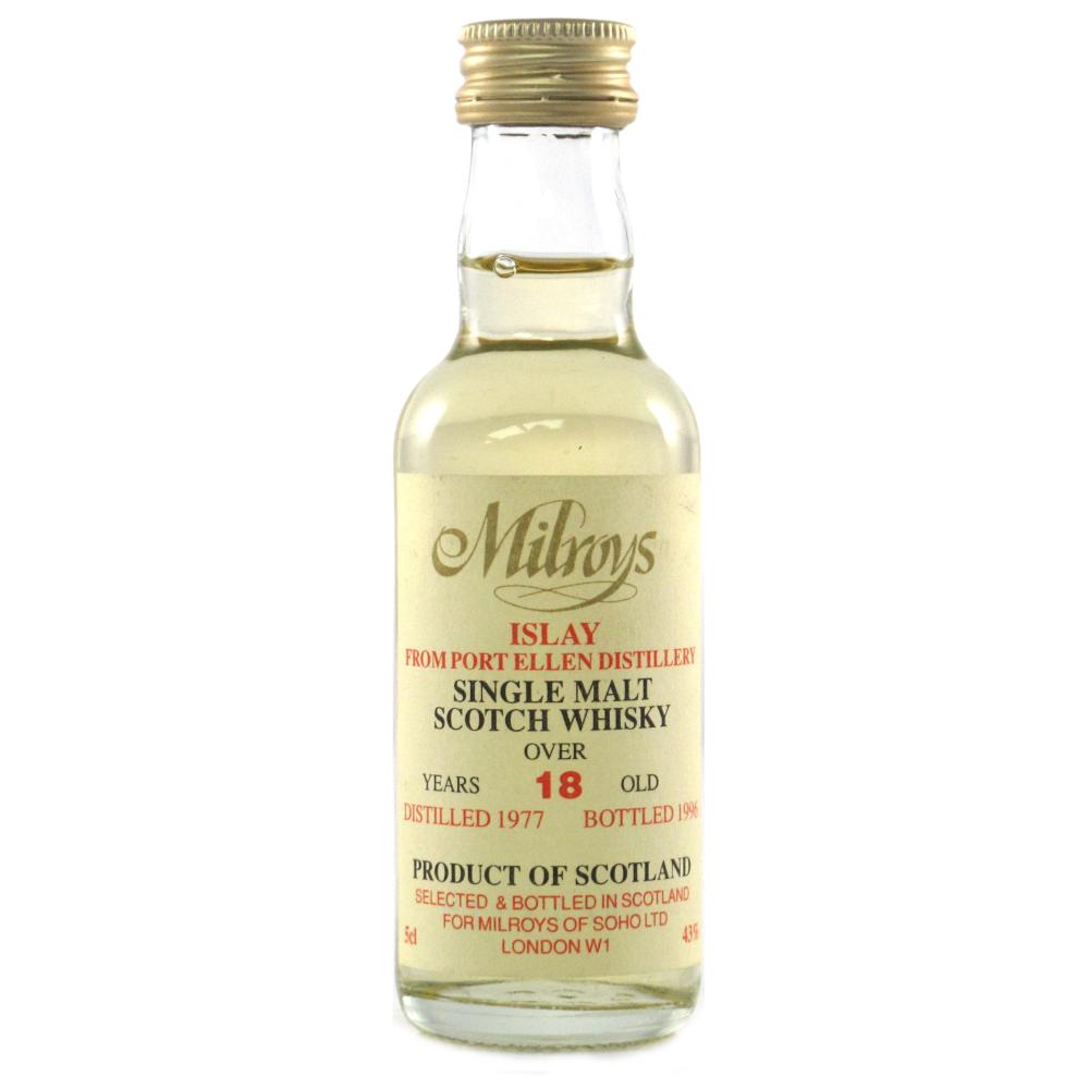 Port Ellen 1977 Milroys 18 Year Old Miniature 5cl